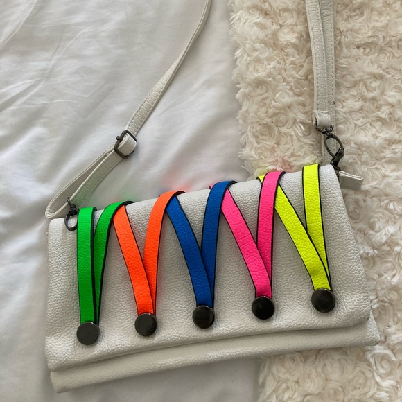 Colourful clutch/crossbody bag - Picture 6 of 7